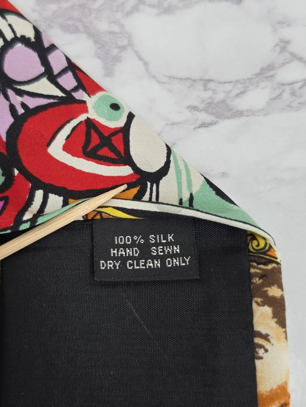 Nicole Miller Vintage 90s Colorful Pop-Art Silk Tie Men's Necktie